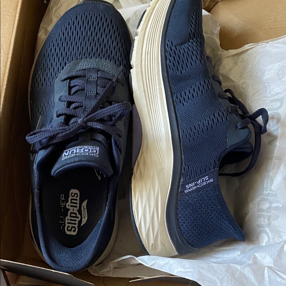Skechers Navy Blue Slip-Ins Athletic Shoes